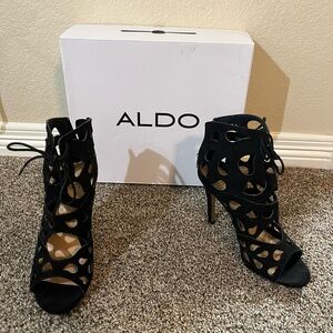 ALDO Black Women's Lace-Up Heels